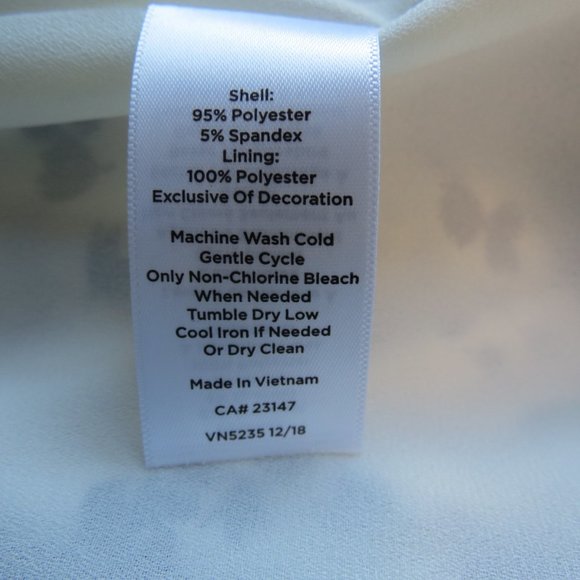 Talbots Sleeveless Black Off White Dress Godets Sheath - Picture 9 of 9